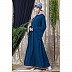 Designer Embroidery abaya with bell sleeves- Teal green